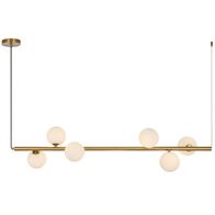 ELSON 6 LIGHT PENDANT ANTIQUE GOLD