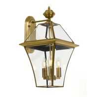 RYE 27 SOLID BRASS EXTERIOR WALL LIGHT
