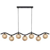 ORTON 7 LIGHT PENDANT BLACK