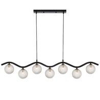ORTON 7 LIGHT PENDANT BLACK