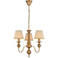 SIEDEL 3 LIGHT PENDANT W/SHADE