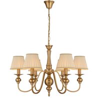 SIEDEL 6 LIGHT PENDANT W/SHADE
