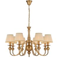 SIEDEL 8 LIGHT PENDANT W/SHADE