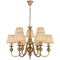 SIEDEL 9 LIGHT PENDANT W/SHADE