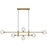 TYSON 6 LIGHT PENDANT ANTIQUE GOLD