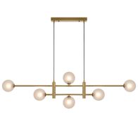 TYSON 6 LIGHT PENDANT ANTIQUE GOLD