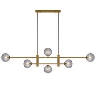 TYSON 6 LIGHT PENDANT ANTIQUE GOLD