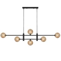 TYSON 6 LIGHT PENDANT BLACK