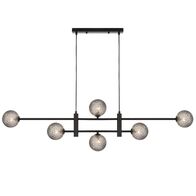 TYSON 6 LIGHT PENDANT BLACK