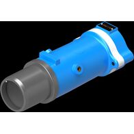 PL 1100V 425A 6P Plug Blue wW FLP Removable Body