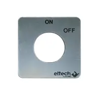 2 Position Label to suit Cam Switch (ON/OFF)