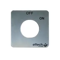 2 Position Label to suit Cam Switch (OFF/ON)