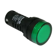 Pilot light LED 24V AC/DC – Green – With Lamp Test Terminal