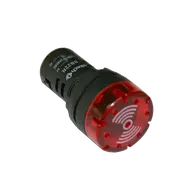 Strobe and Buzzer Red 22mm