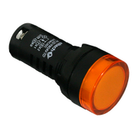 Pilot light LED 24V AC/DC – Amber – With Lamp Test Terminal