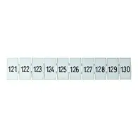 Terminal Marker Strip 121-130 To Suit 2.5mm