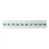 Terminal Marker Strip 151-160 To Suit 2.5mm