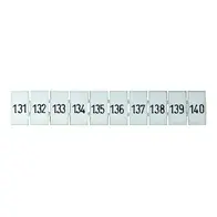 Terminal Marker Strip 131-140 To Suit 2.5mm