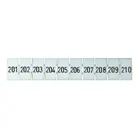 Terminal Marker Strip 201-210 To Suit 2.5mm