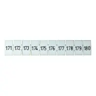 Terminal Marker Strip 171-180 To Suit 2.5mm