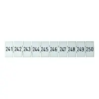 Terminal Marker Strip 241-250 To Suit 2.5mm