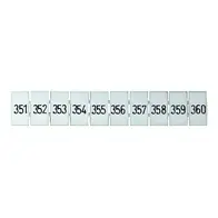 Terminal Marker Strip 351-360 To Suit 2.5mm