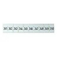 Terminal Marker Strip 341-350 To Suit 2.5mm