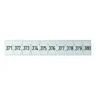 Terminal Marker Strip 371-380 To Suit 2.5mm