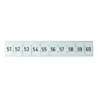 Terminal Marker Strip 51-60 To Suit 2.5mm