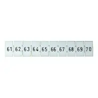 Terminal Marker Strip 61-70 To Suit 2.5mm