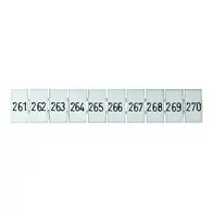 Terminal Marker Strip 261-270 To Suit 4.0mm