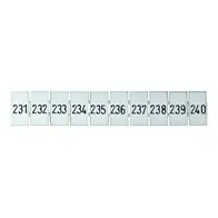 Terminal Marker Strip 231-240 To Suit 4.0mm
