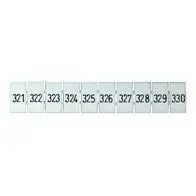 Terminal Marker Strip 321-330 To Suit 4.0mm