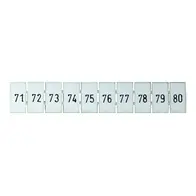 Terminal Marker Strip 71-80 To Suit 4.0mm