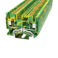 DS Series Spring Clamp Terminal -Top Entry – 2 Way 6.0mm – Earth