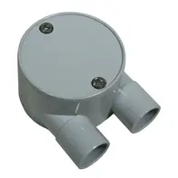 Shallow Junction Box 2 way U Type 25mm