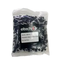 Single Cord End Ferrule 1.5mm x 10mm Black