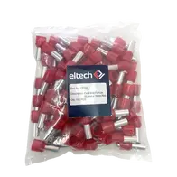 Single Cord End Ferrule 35mm x 16mm Red