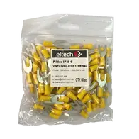 Pre-Insulated Fork Terminal – Single – Yellow M6