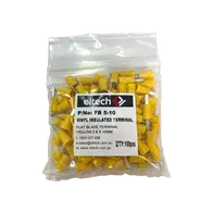 Pre-Insulated Flat Blade Terminal – Single – Yellow 2.8 X 10mm