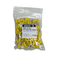 Pre-Insulated Fork Terminal – Single – Yellow M4