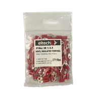 Pre-Insulated Ring Terminal – Single – Red M3.5