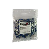 Pre-Insulated Ring Terminal – Twin – Blue M8