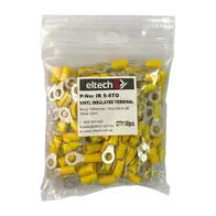 Pre-Insulated Ring Terminal – Twin – Yellow M6