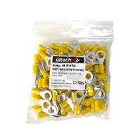 Pre-Insulated Ring Terminal – Twin – Yellow M8