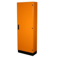 Floor Mount Enclosure 600w x 2000h x 300d – Single Door – Orange