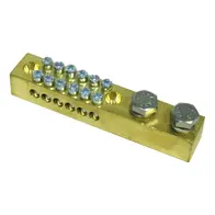 Earth Neutral Bar TOP FEED 250A 6 Way Numbered 1-6