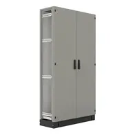 Enclosure frame (double doors & mounting plate included) 1000w x 2000h x 375d – Grey