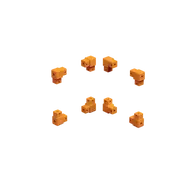 L Corner Module – Set of 8 Orange RAL 2000