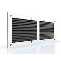 Cover With Louver 1000 x 200mm Grey